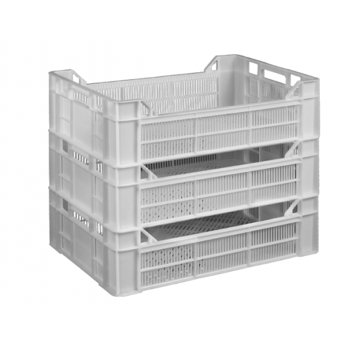 Харчовий пластиковий ящик 600x400x170/130