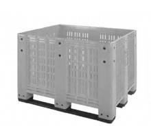 Харчовий пластиковий контейнер 1200x1000x800 перфорований