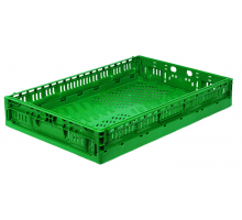 Харчовий пластиковий ящик 600x400x100 складний F6410-3000